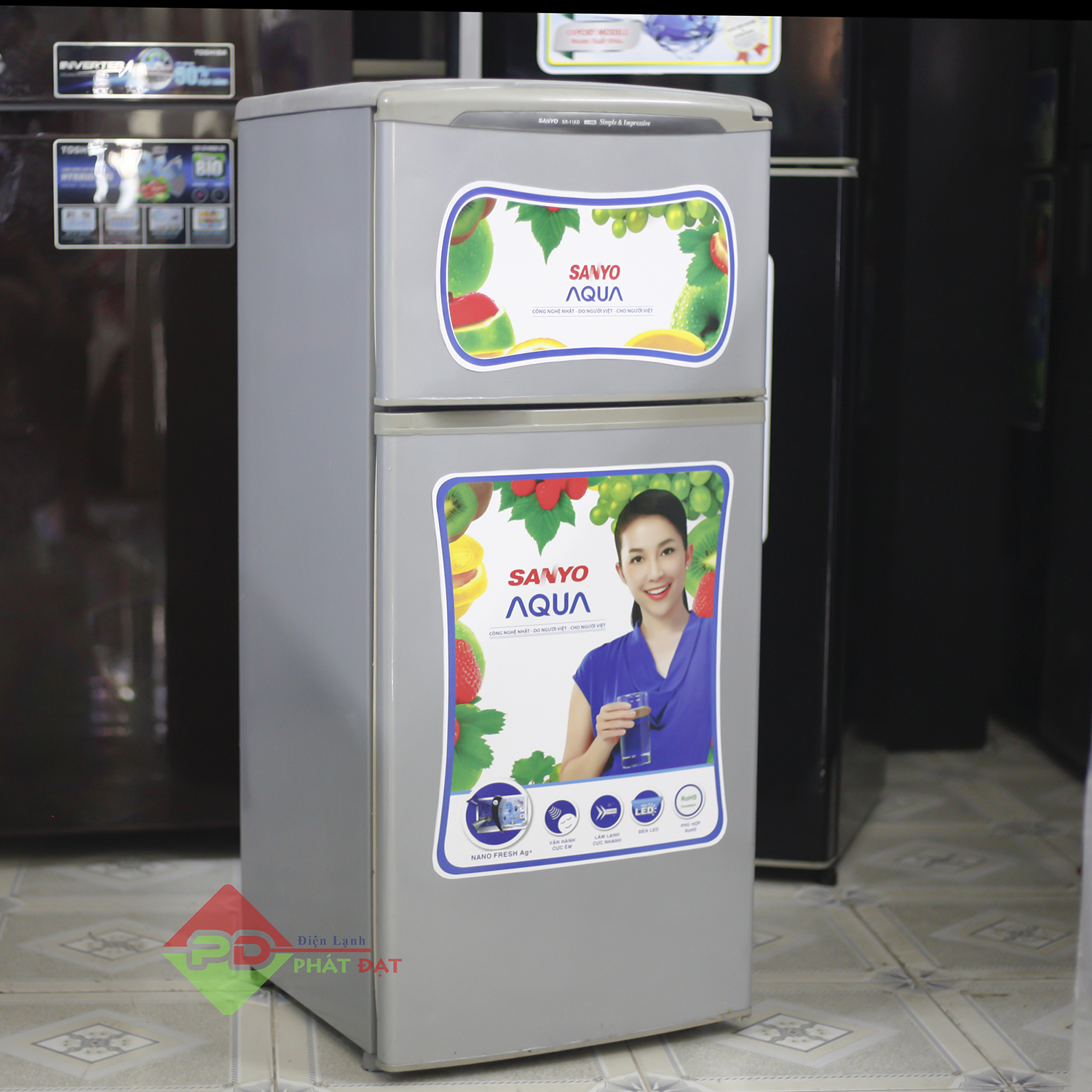Tủ Lạnh SANYO 120L đời mới zing 100% mới đẹp 97% – Điện Máy Minh Thành Phát