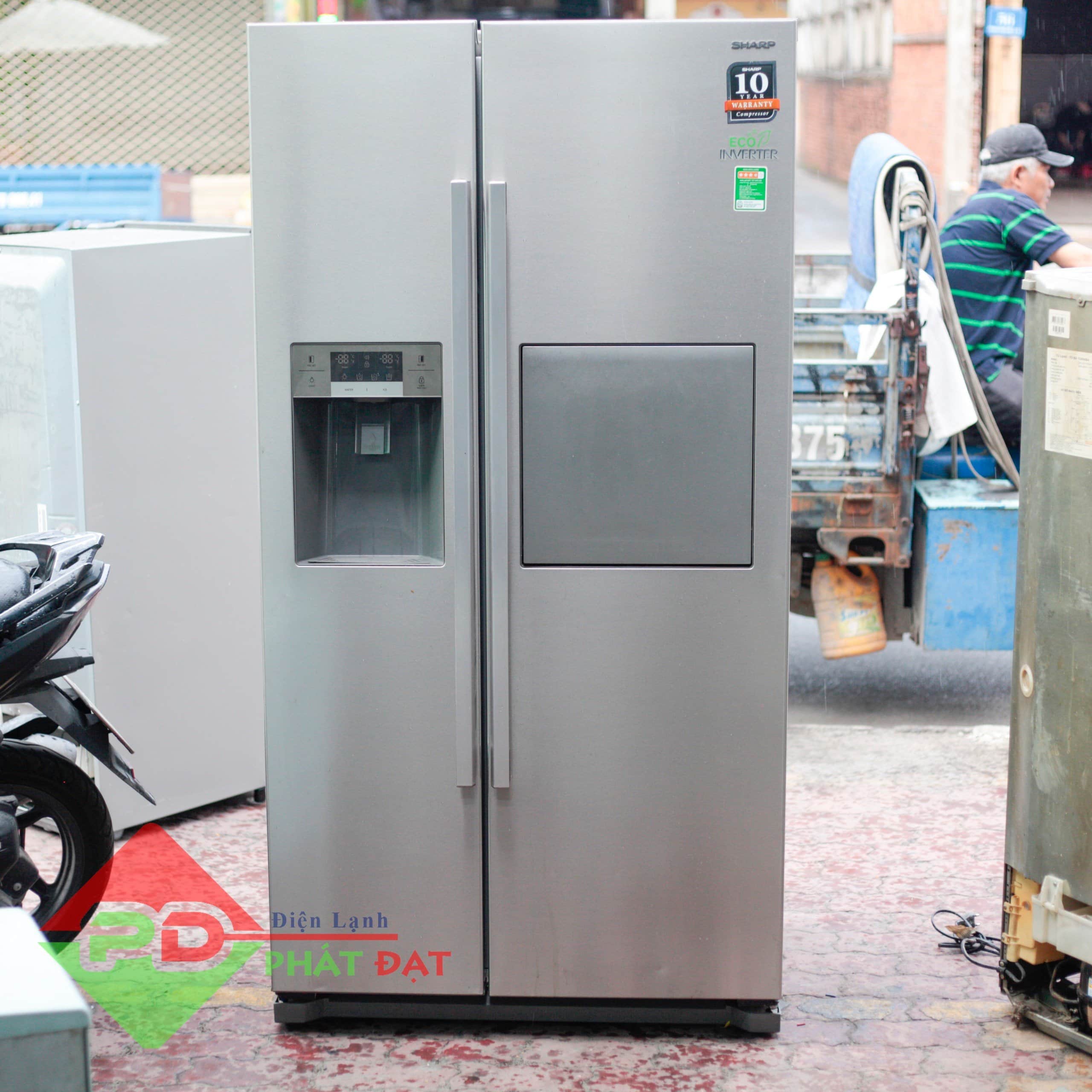 Tủ lạnh Sharp Inverter 608L SJ-X60MWB