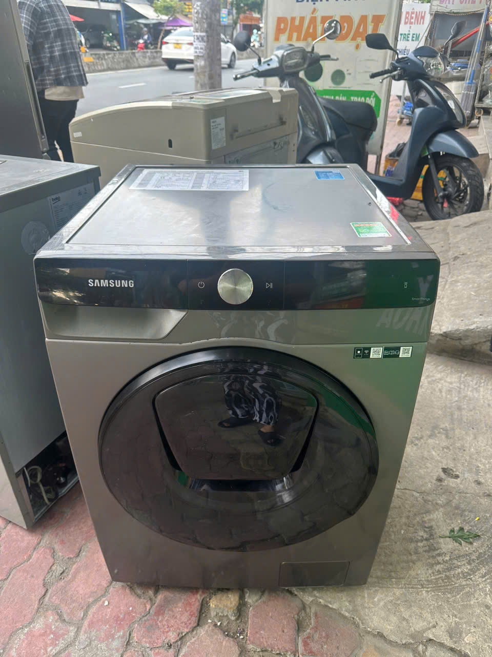 Máy Giặt Sấy Cũ Samsung Inverter 9.5 Kg / 6 Kg (Model: WD95T754DBX/SV) – Đẹp 95%